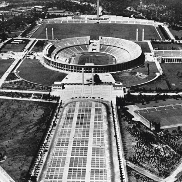Het Olympisch Stadion van Berlijn in 1936