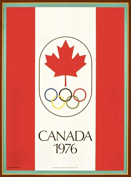 Poster van de Olympische Spelen van 1976 in Montreal
