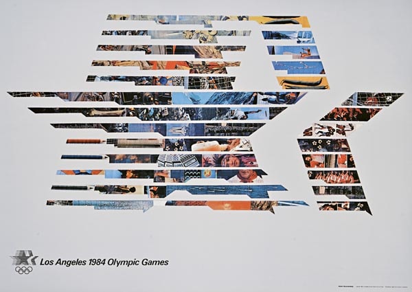 Poster van de Olympische Spelen van 1984 in Los Angeles