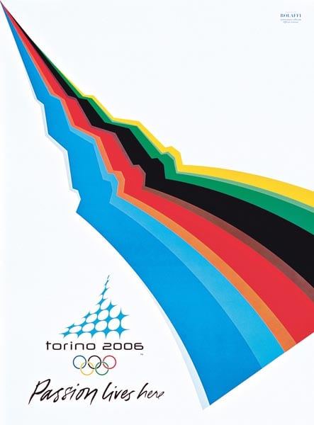 Poster van de Olympische Winterspelen van Turijn in 2006