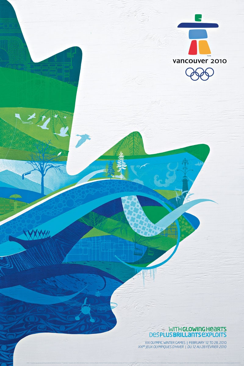 Il manifesto delle Olimpiadi invernali del 2010 a Vancouver