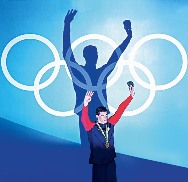 Michael Phelps, embaixador da OMEGA, conquista o ouro nos Jogos Olímpicos Rio 2016
