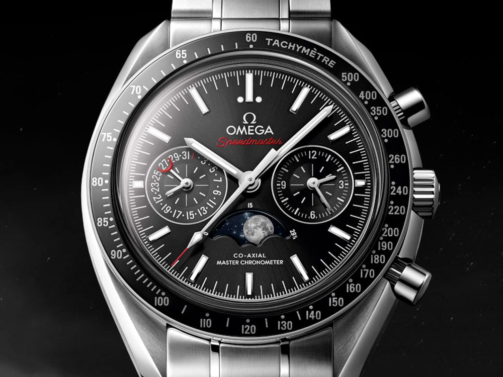 Omega co axial moonphase sale