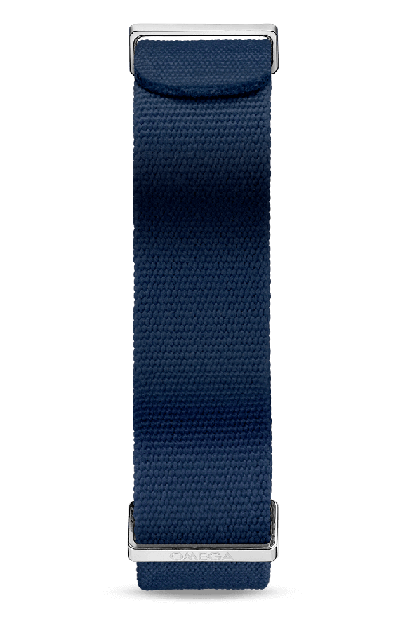 Blue polyester strap Nato Straps - 031CWZ011614w | OMEGA US®