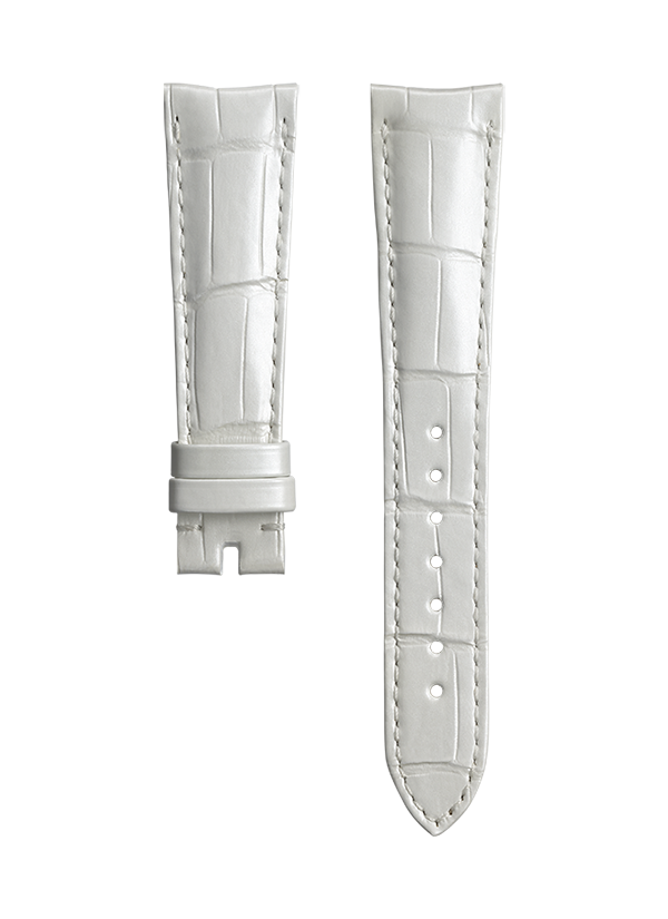 De Ville Trésor 40 mm, white gold on leather strap - 432.53.40.21