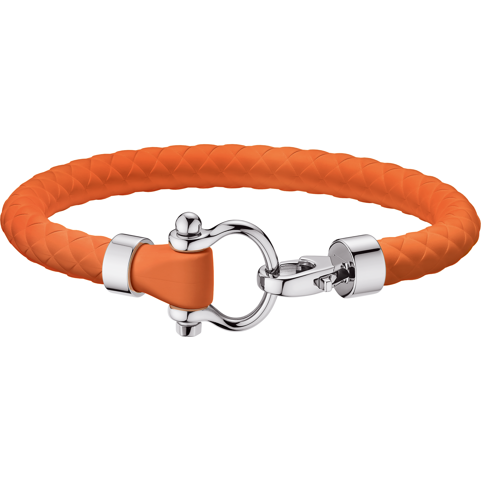Sailing bracelet in stainless steel and orange rubber OMEGA Aqua -  B34STA0509102 | OMEGA US®
