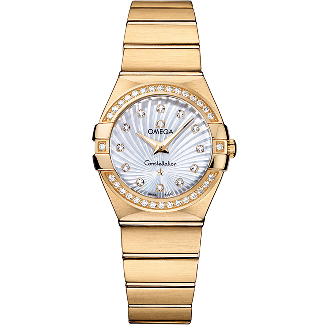 Constellation Yellow gold Diamonds Watch 123.55.27.60.55.003 | OMEGA US®