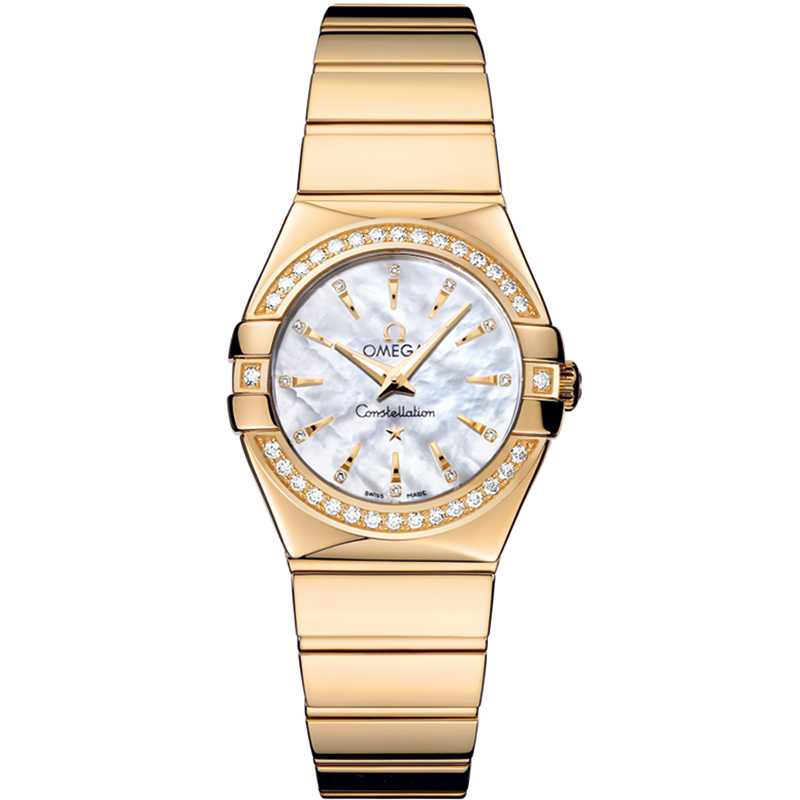 Constellation Yellow gold Diamonds Watch 123.55.27.60.55.008 | OMEGA US®
