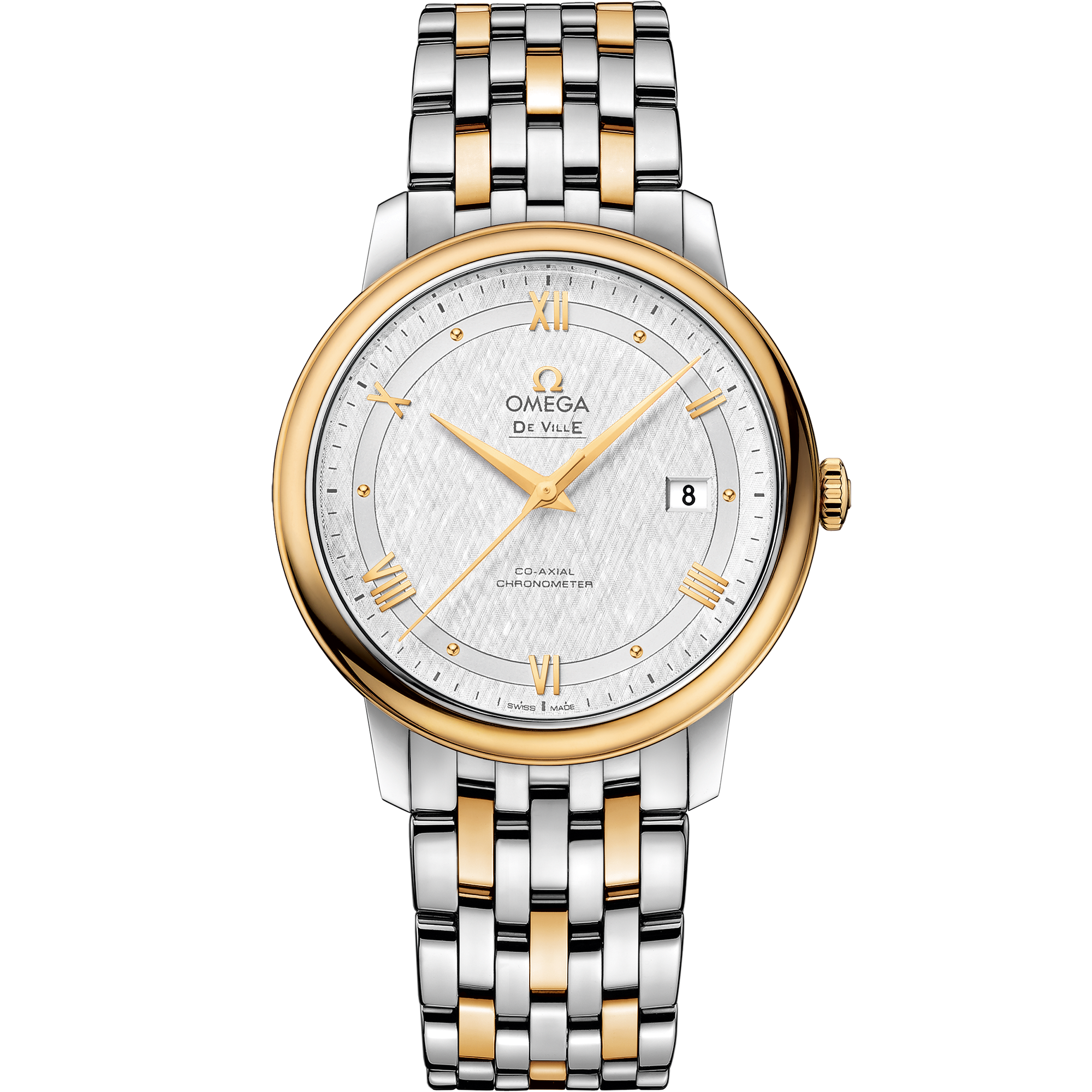 Prestige De Ville Steel - yellow gold Chronometer Watch 424.20.40.20.02.001  | OMEGA US®