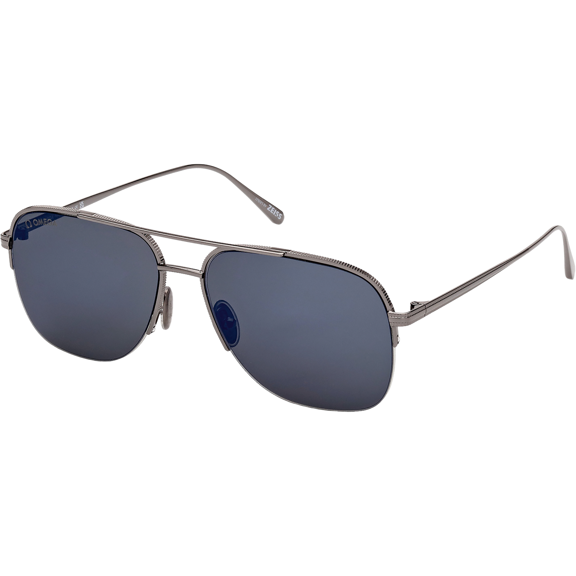 Pilot style Man Sunglasses OM0034-H5908C | OMEGA CH®
