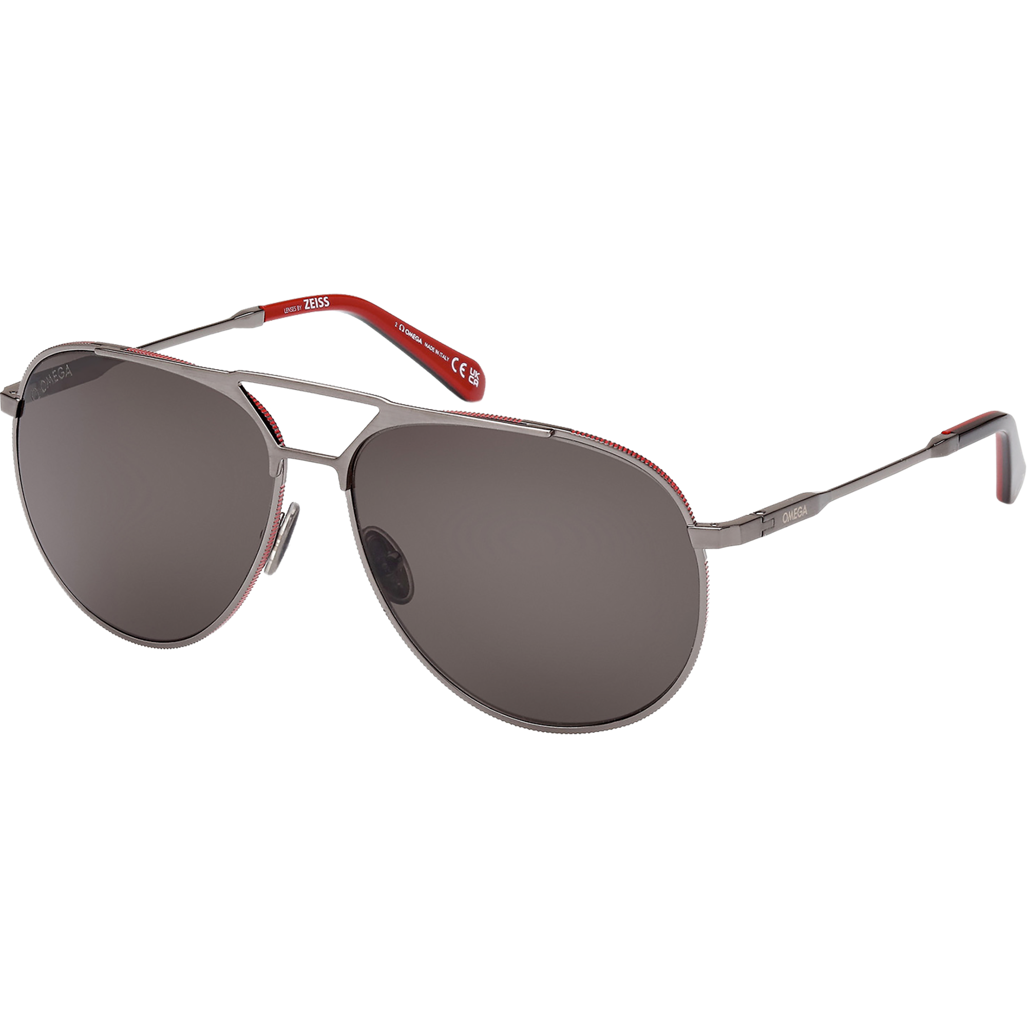 Pilot style Sunglasses OM0037-H6108D | OMEGA US®
