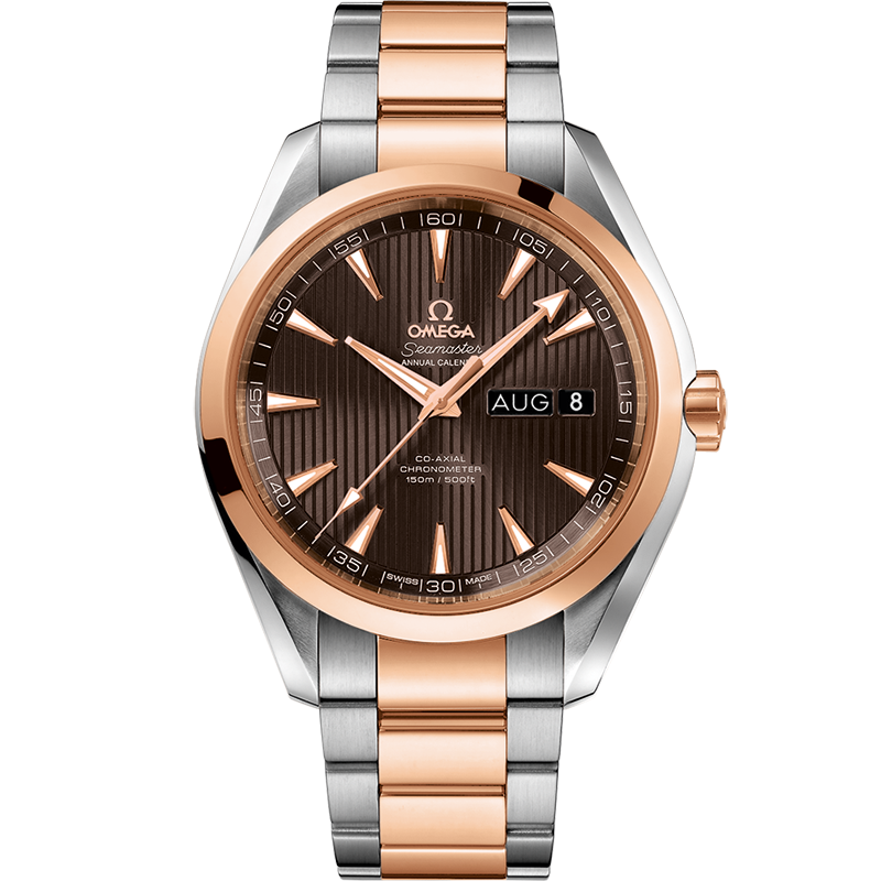 Aqua Terra 150M Seamaster Steel red gold Chronometer Watch