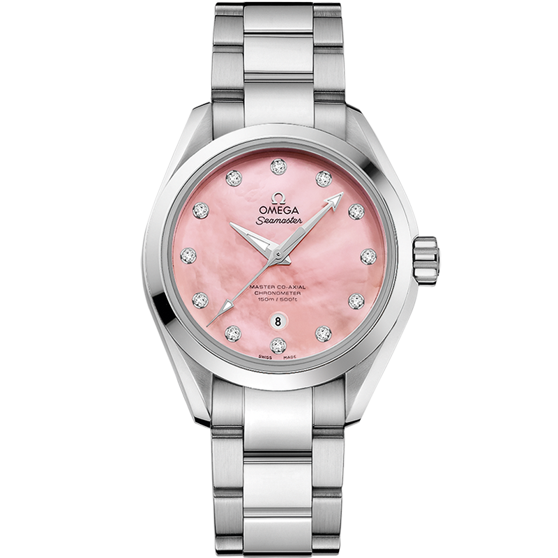 Omega on sale pink watch