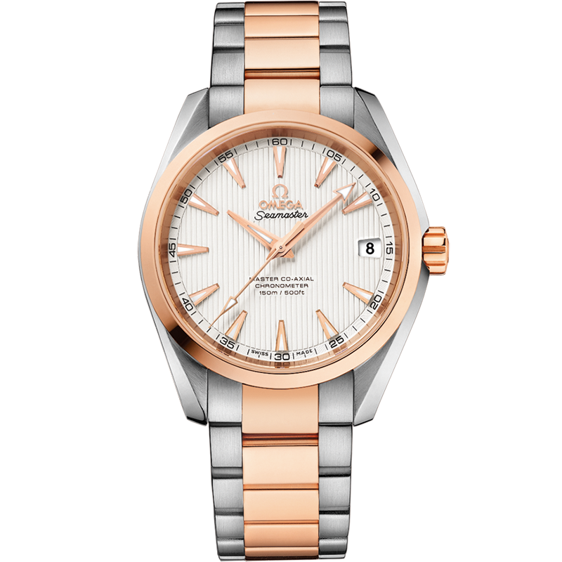 Seamaster Aqua Terra 150M 38.5 mm, steel - red gold on steel - red gold ...