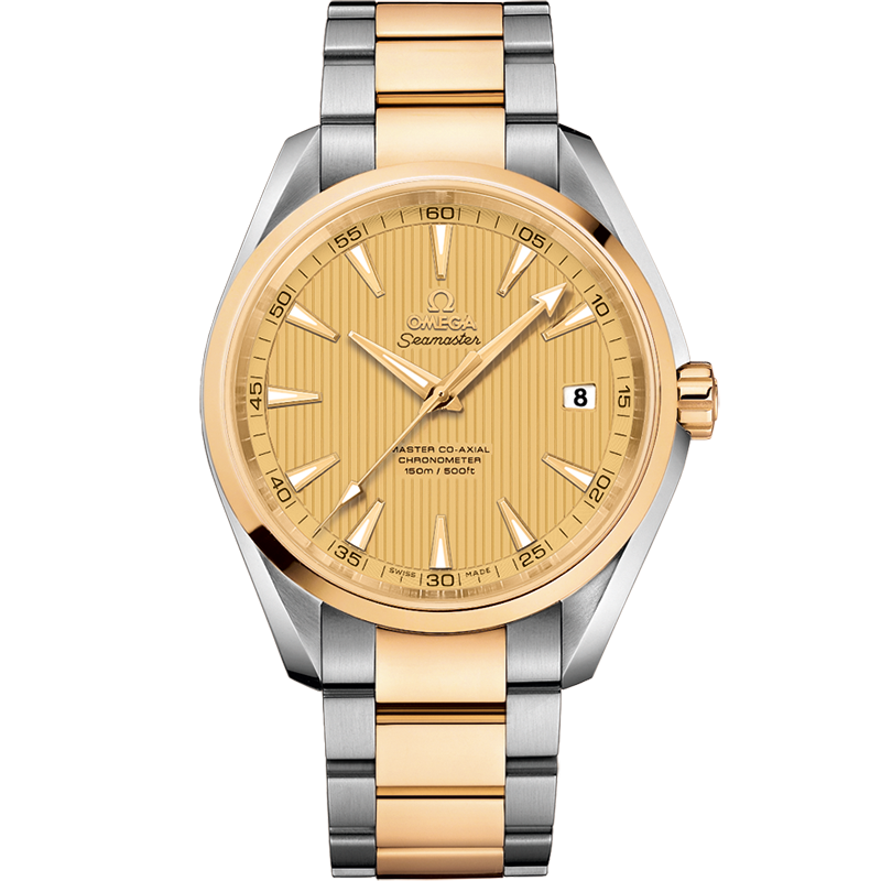 Aqua Terra 150M Seamaster Steel yellow gold Chronometer Watch 231.20.42.21.08.001 OMEGA US