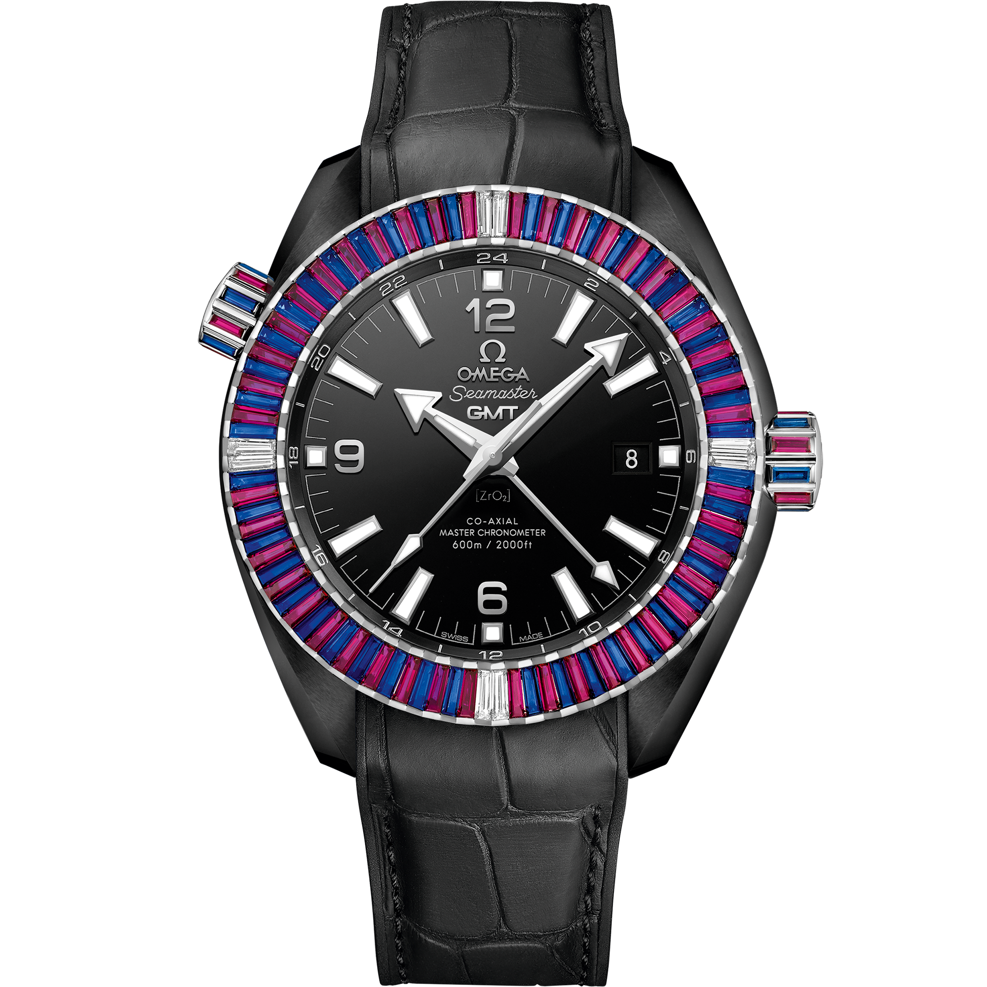 Omega seamaster gmt on sale black