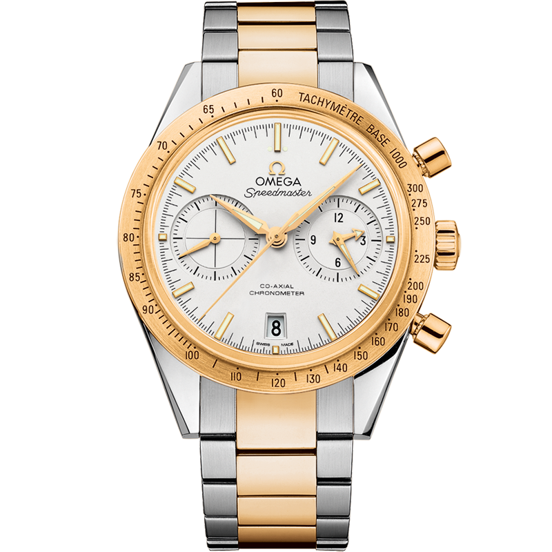 Omega speedmaster gold on sale steel