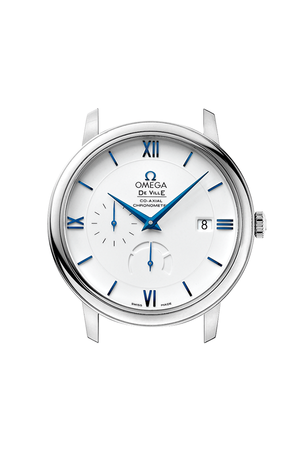 De Ville Prestige 39.5 mm, white gold on leather strap - 424.53