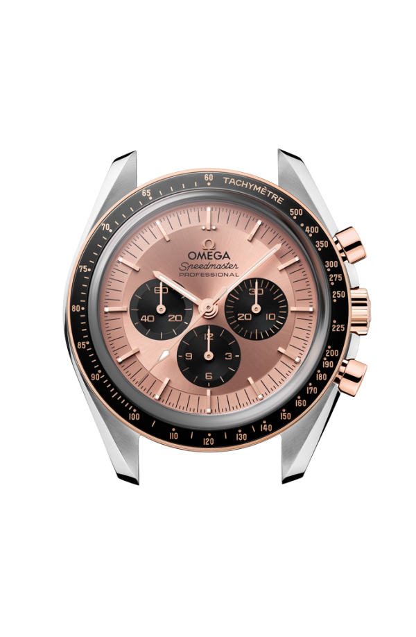 Moonwatch Professional Speedmaster Steel Sedna gold Chronograph Watch 310.20.42.50.99.001