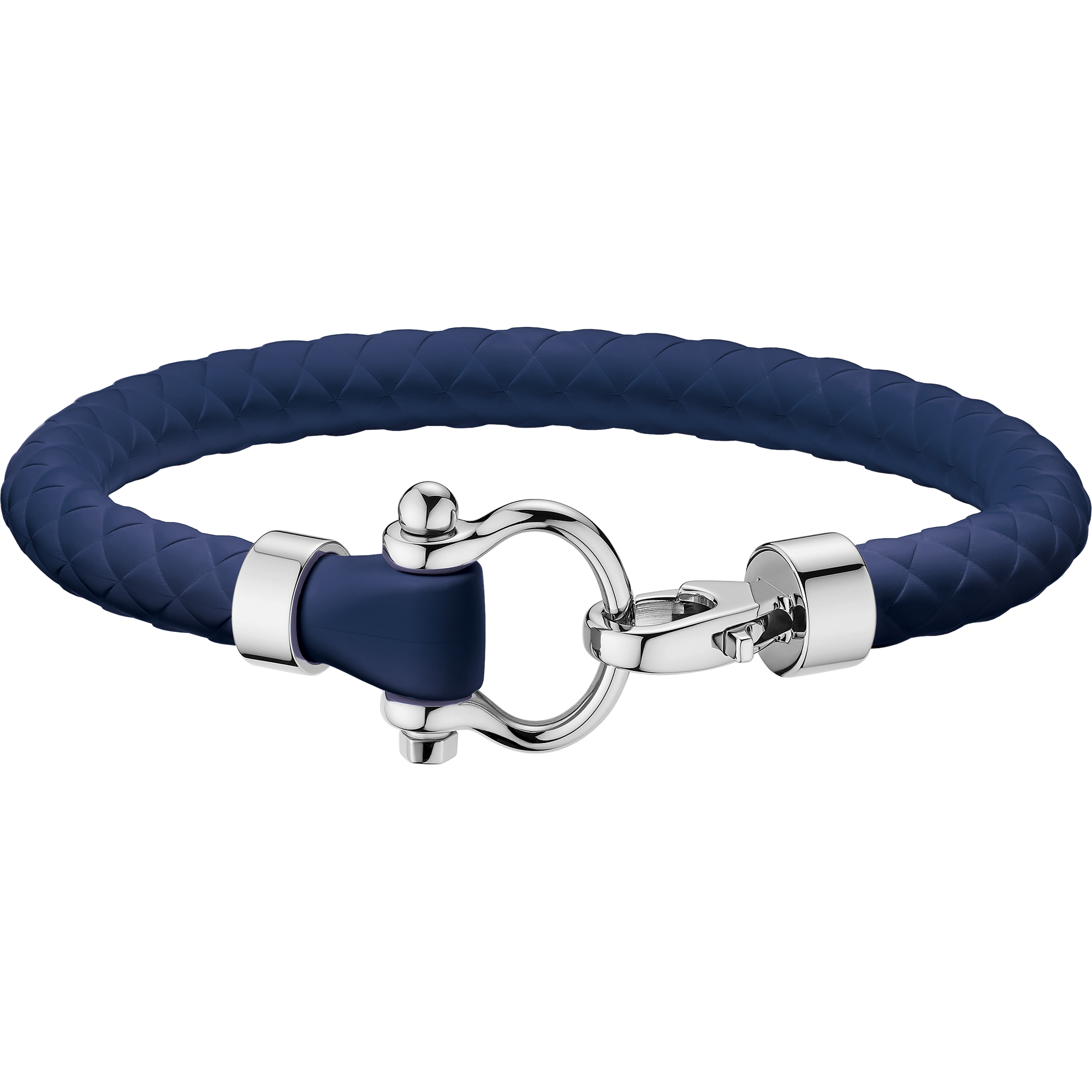 Omega Aqua Sailing Bracelet, Blue rubber, Stainless steel - B34STA0509002
