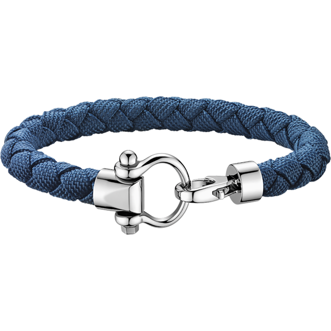 Omega Aqua Sailing Bracelet, Blue braided nylon, Stainless steel - BA05CW0000303