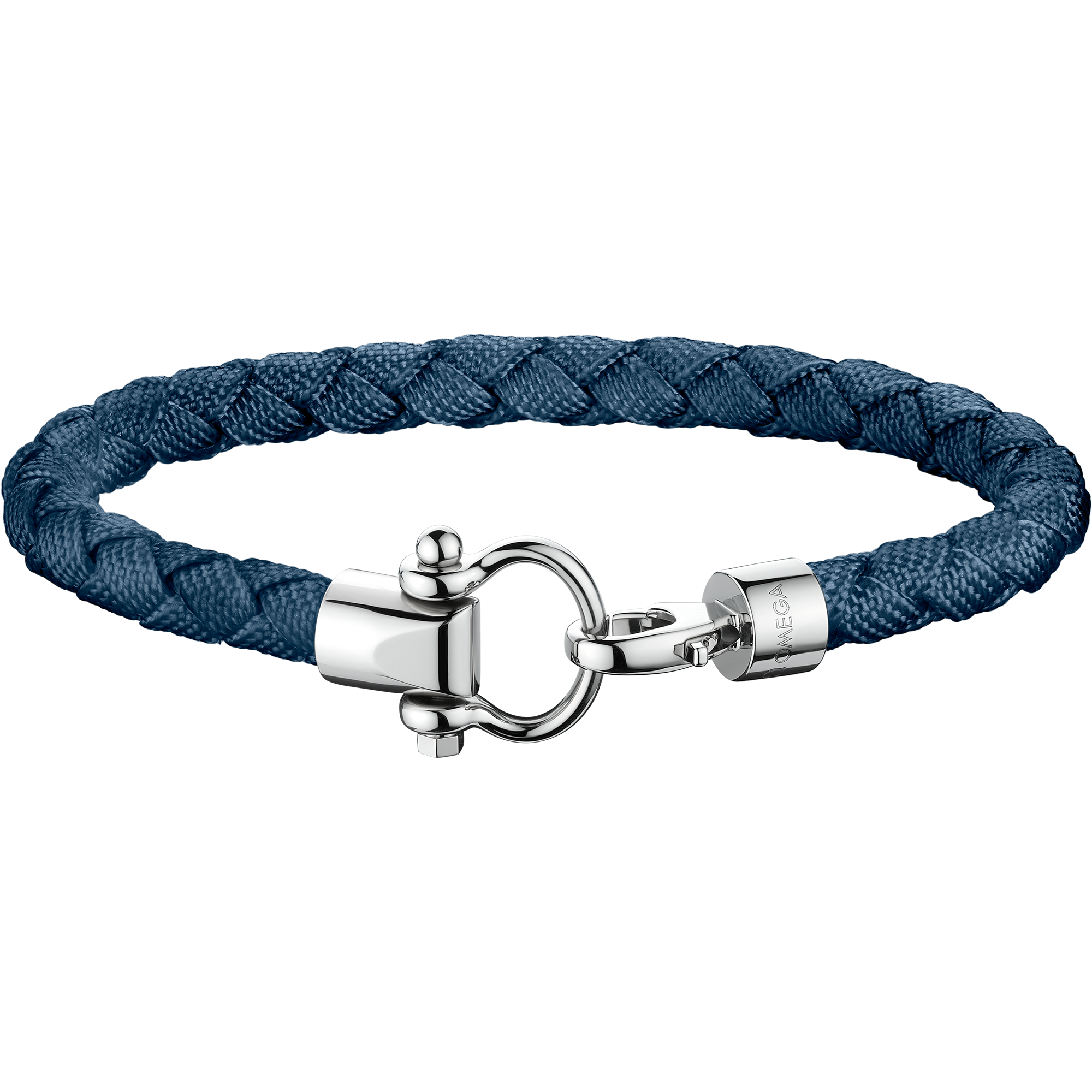 Omega Aqua Sailing Bracelet, Blue braided nylon, Stainless steel - BA05CW00003R2