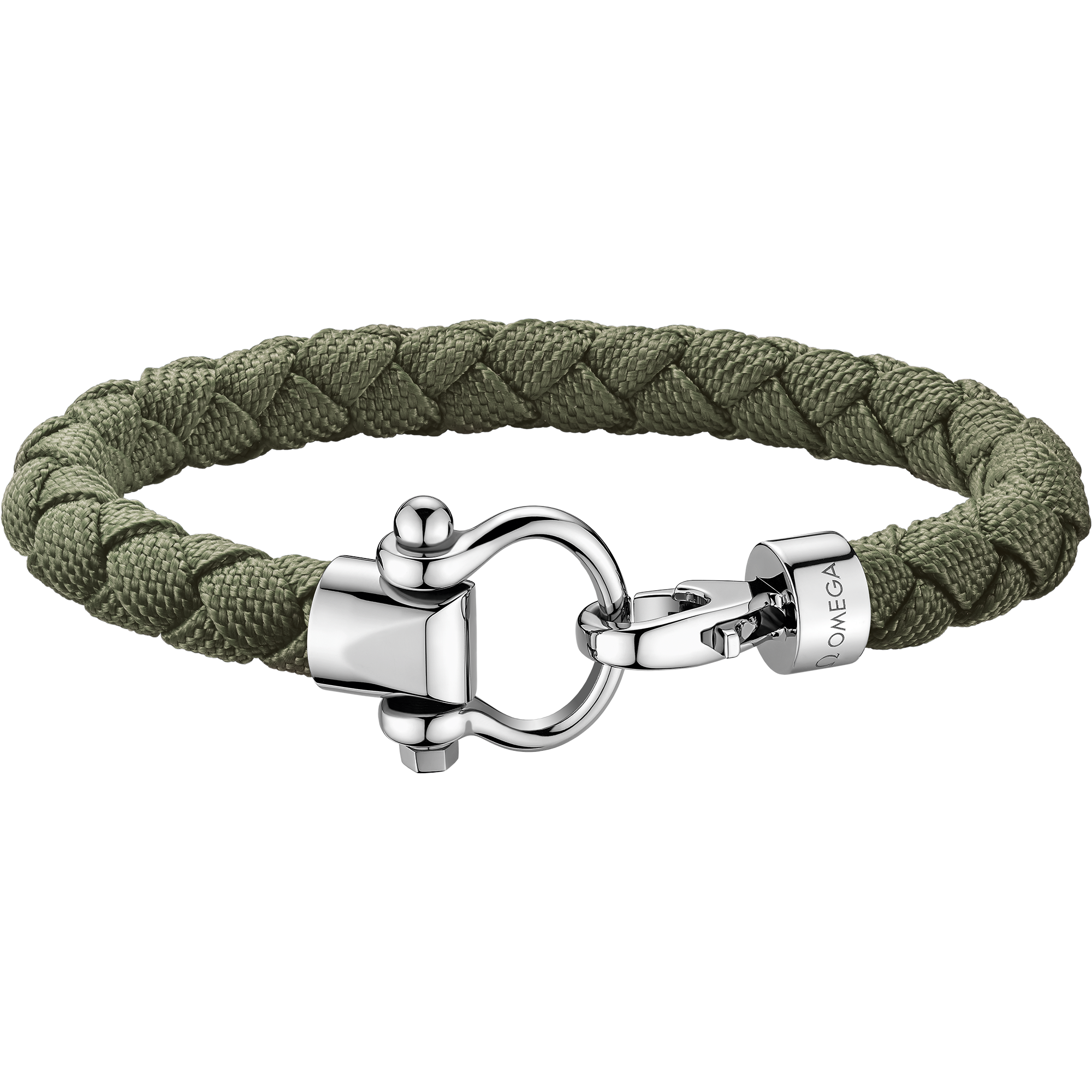 Omega Aqua Sailing Bracelet, Kaki braided nylon, Stainless steel - BA05CW0000603
