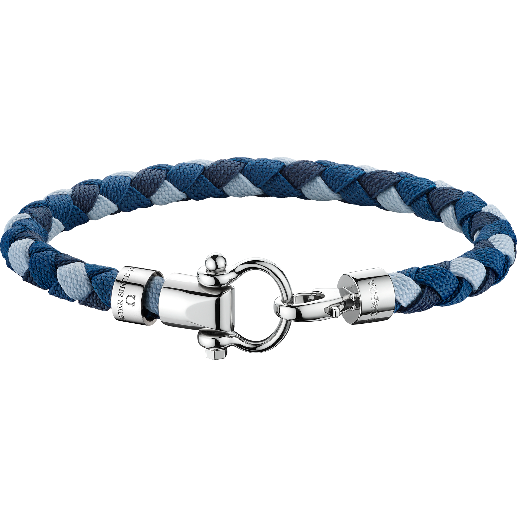 Bracelet, Multicolour nylon braided, Stainless steel OMEGA Aqua ...