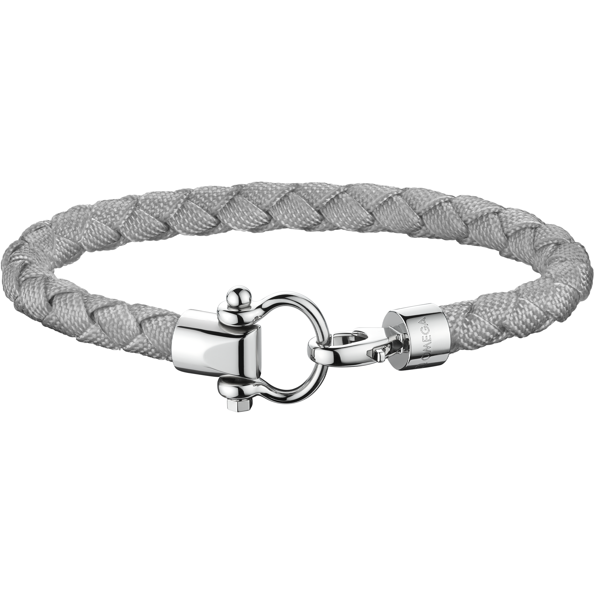 Omega Aqua Sailing Bracelet, Grey braided nylon, Stainless steel - BA05CW00009R2
