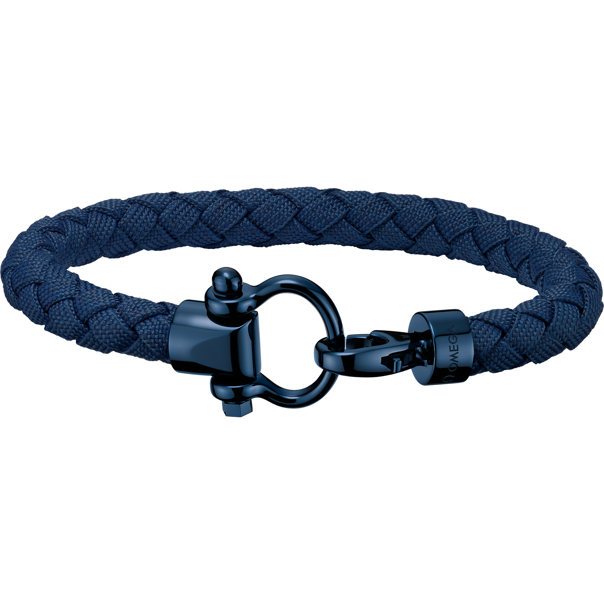 Omega Aqua Sailing Bracelet, Blue braided nylon, Stainless steel with blue CVD - BA05CW0001803