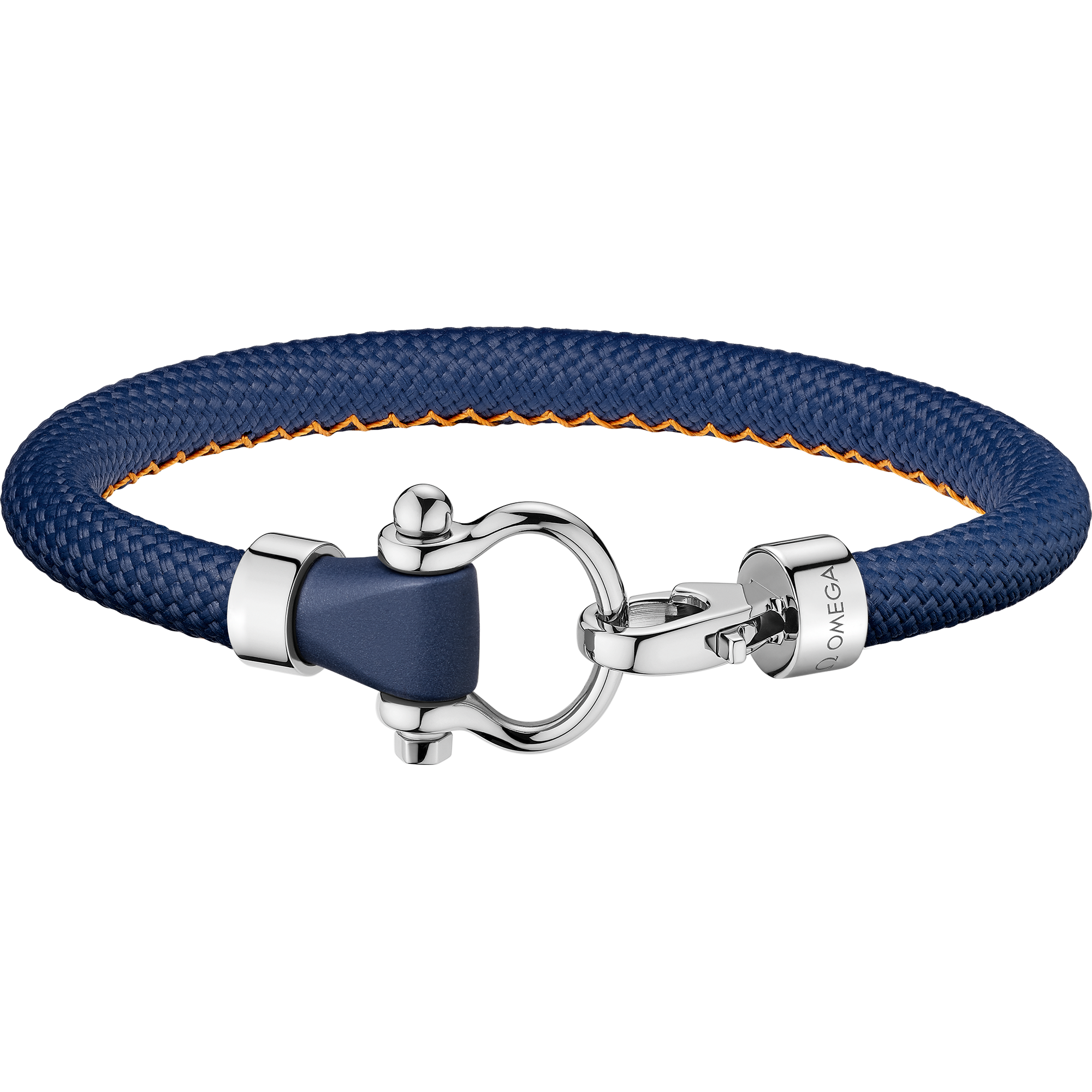 Omega Aqua Sailing Bracelet, Blue rubber, Stainless steel - BA05ST0000303
