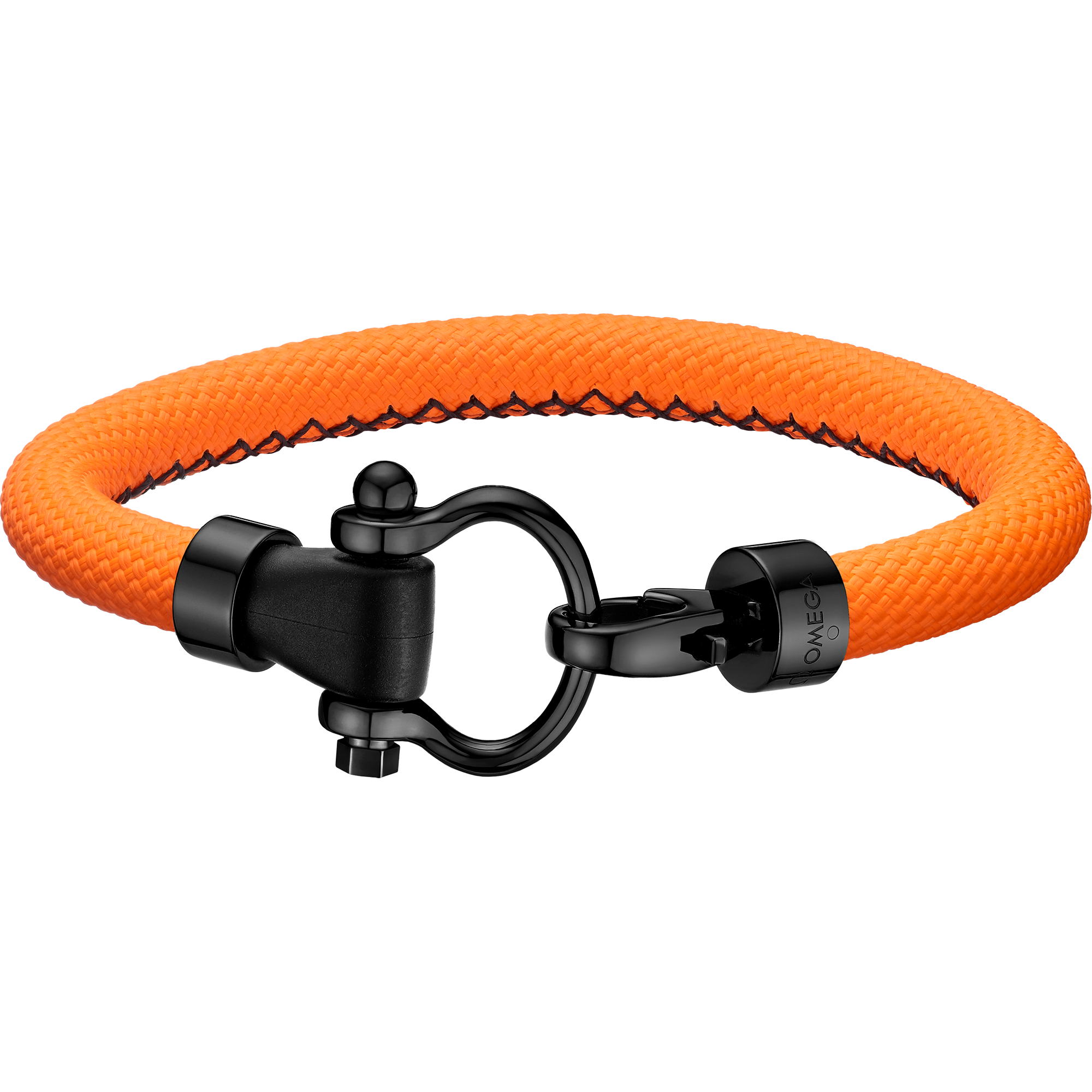 Omega Aqua Sailing Bracelet, Orange rubber, Stainless steel - BA05ST0000803