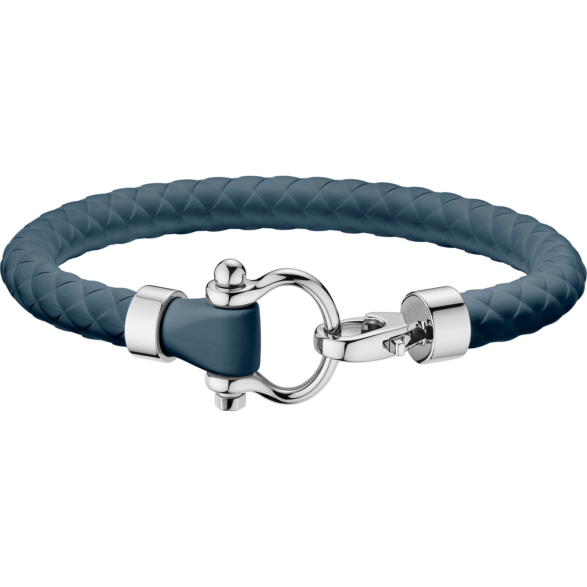 Omega Aqua Sailing Bracelet, Blue rubber, Stainless steel - BA05ST0001003