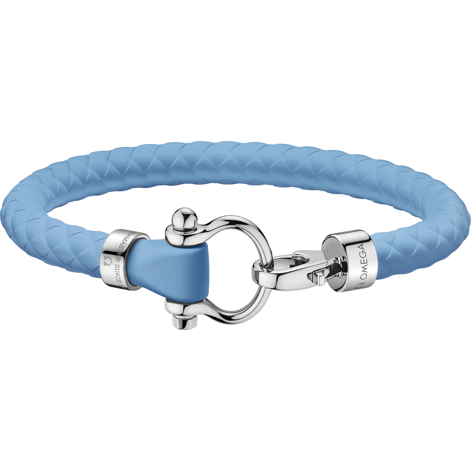 Omega Aqua Sailing Bracelet, Blue rubber, Stainless steel - BA05ST0001203