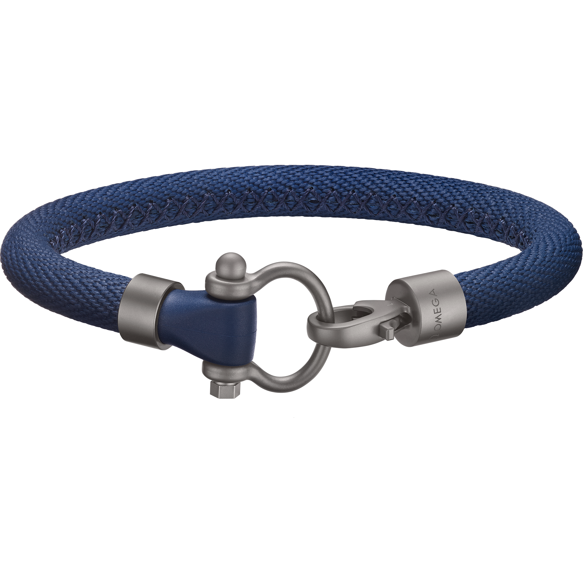 Omega Aqua Sailing Bracelet, Blue rubber, Titanium - BA05TI0000203