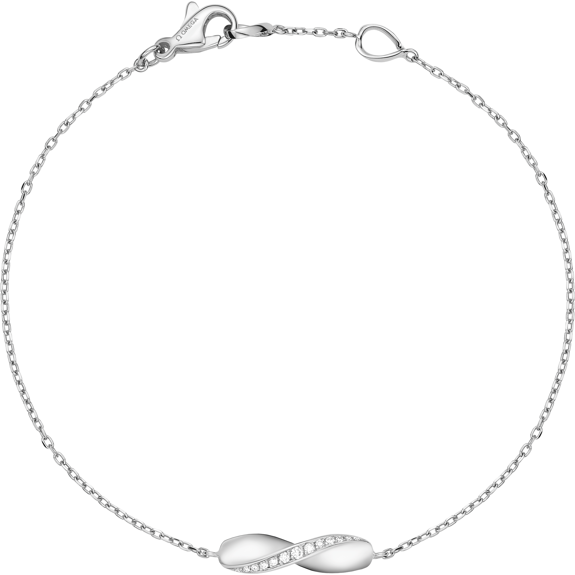Aqua Swing Armband, 18 K Weißgold, Diamanten - B605BC0100105