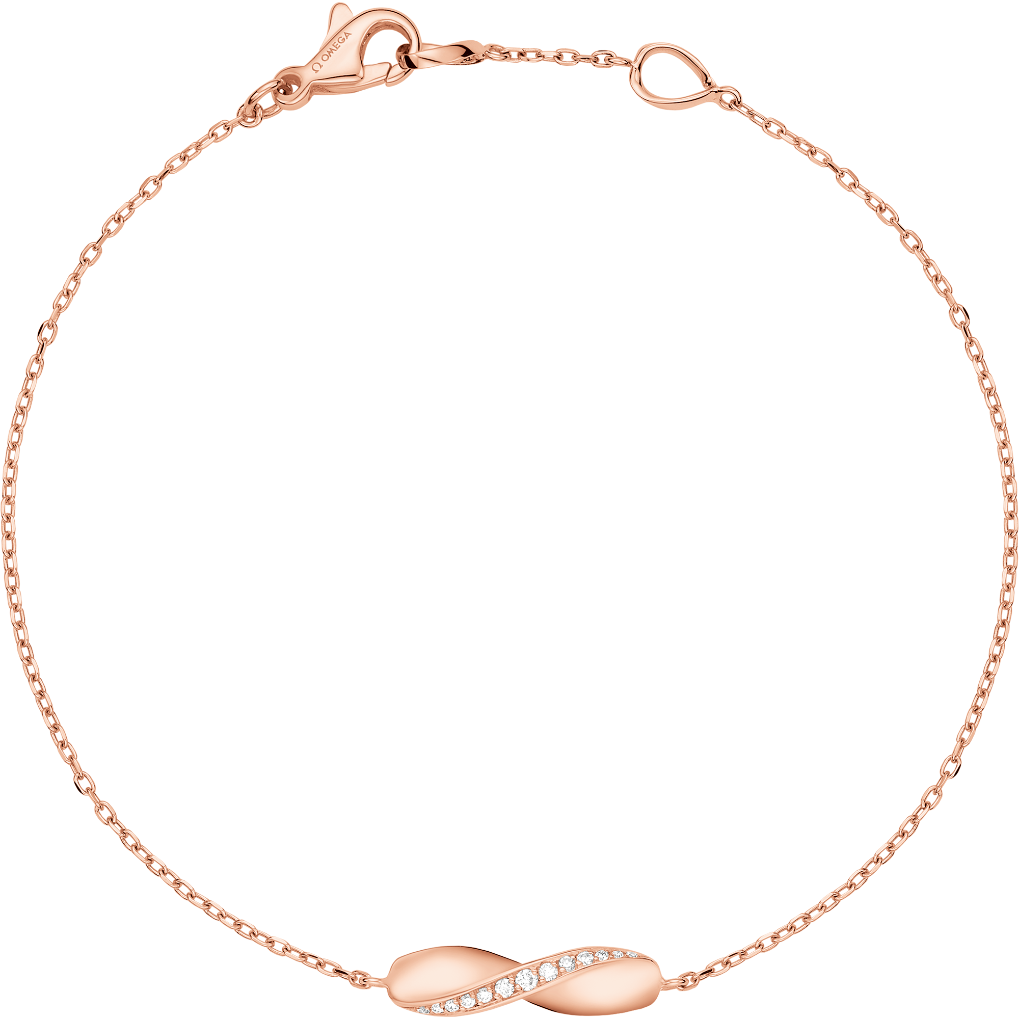 Aqua Swing Armband, 18 K Rotgold, Diamanten - B605BG0100105