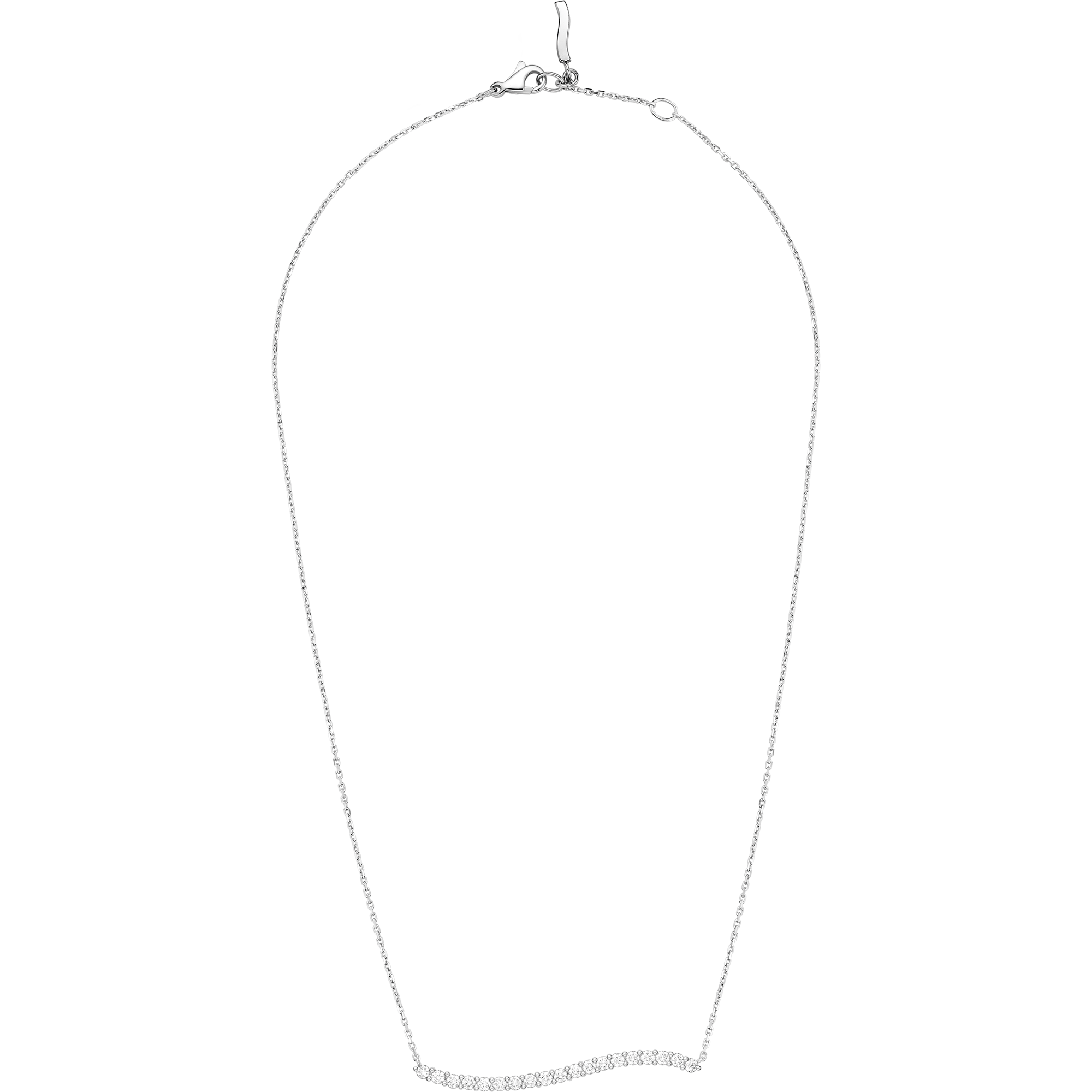 Aqua Swing Necklace, 18K white gold, Diamonds - N605BC0100205