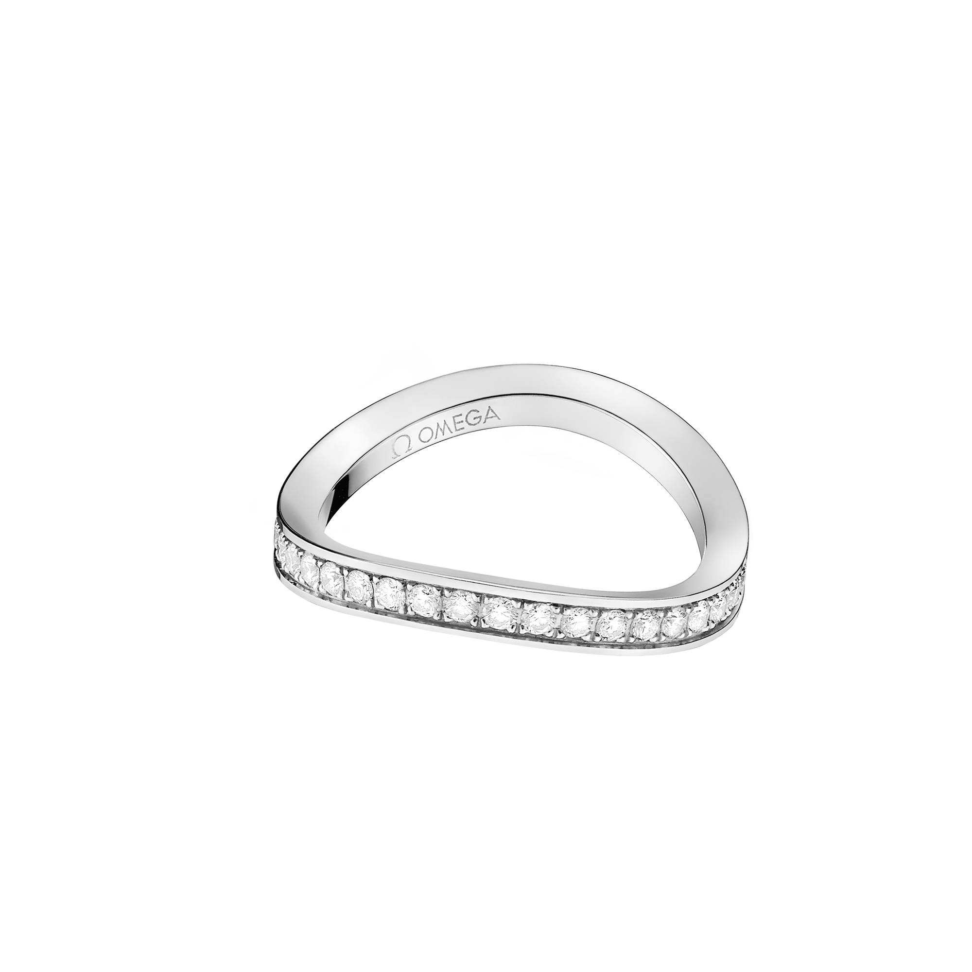 Aqua Swing Ring, 18 K Weißgold, Diamanten - R42BCA05003XX