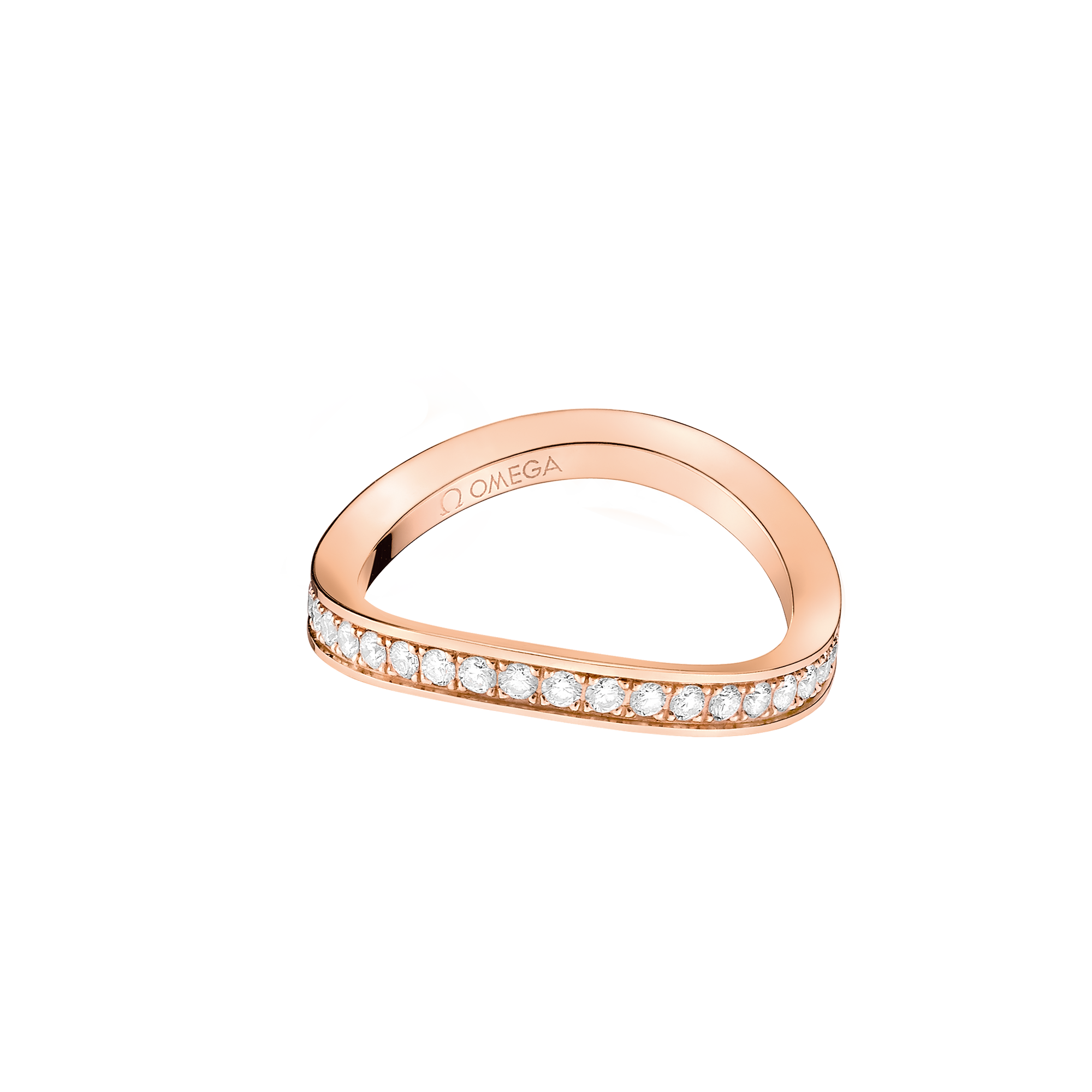 Aqua Swing Ring, 18 K Rotgold, Diamanten - R42BGA05003XX