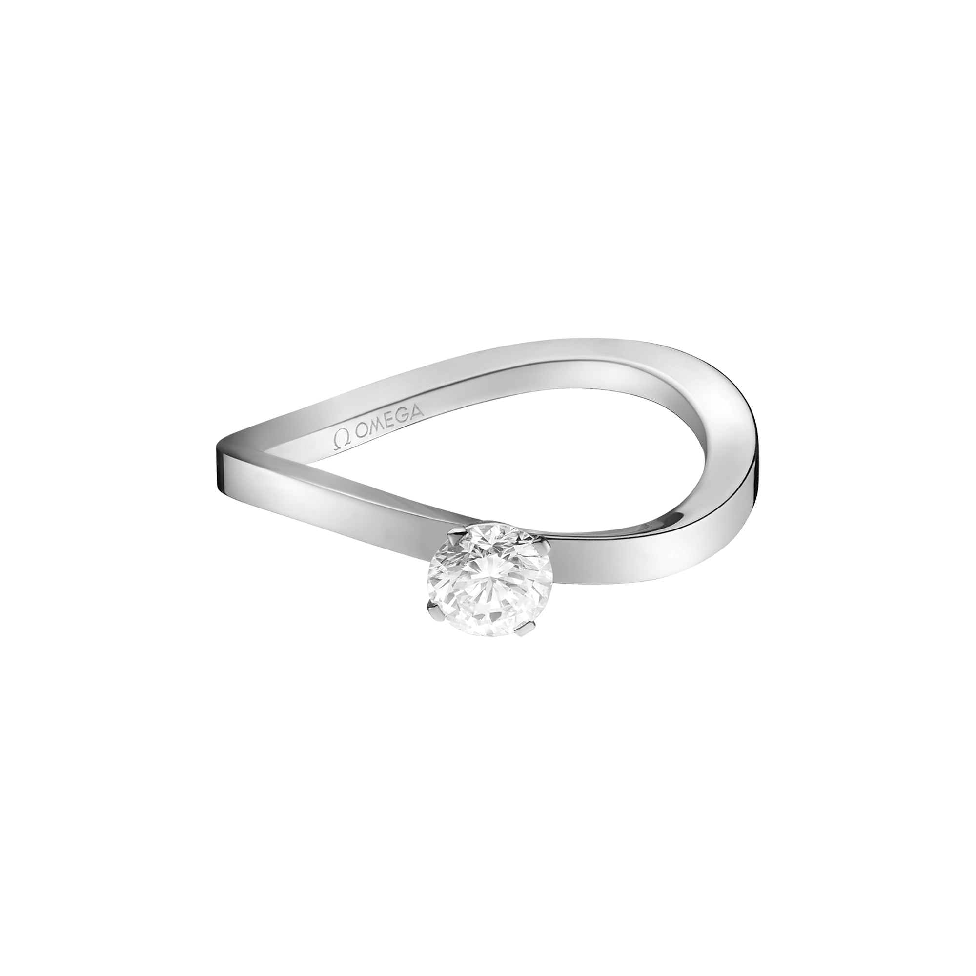 Aqua Swing Bague, Or blanc 18K, Diamants - R45BCA05002XX