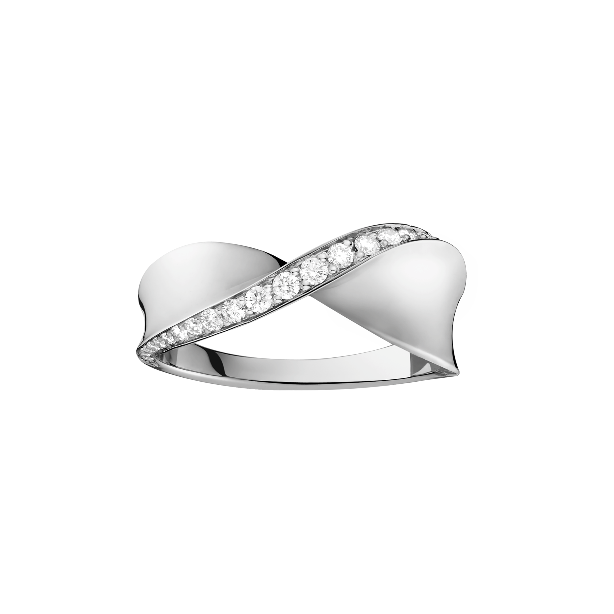 Aqua Swing Ring, 18K white gold, Diamonds - R605BC01001XX