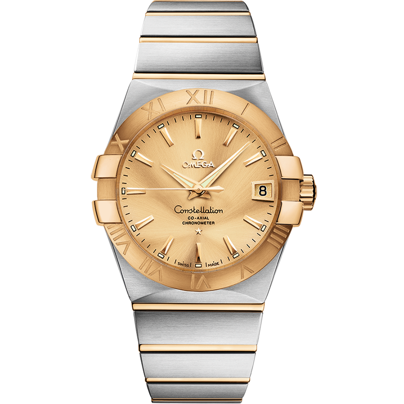 Constellation Steel - yellow gold Chronometer Watch 123.20.38.21.08.001 |  OMEGA US®