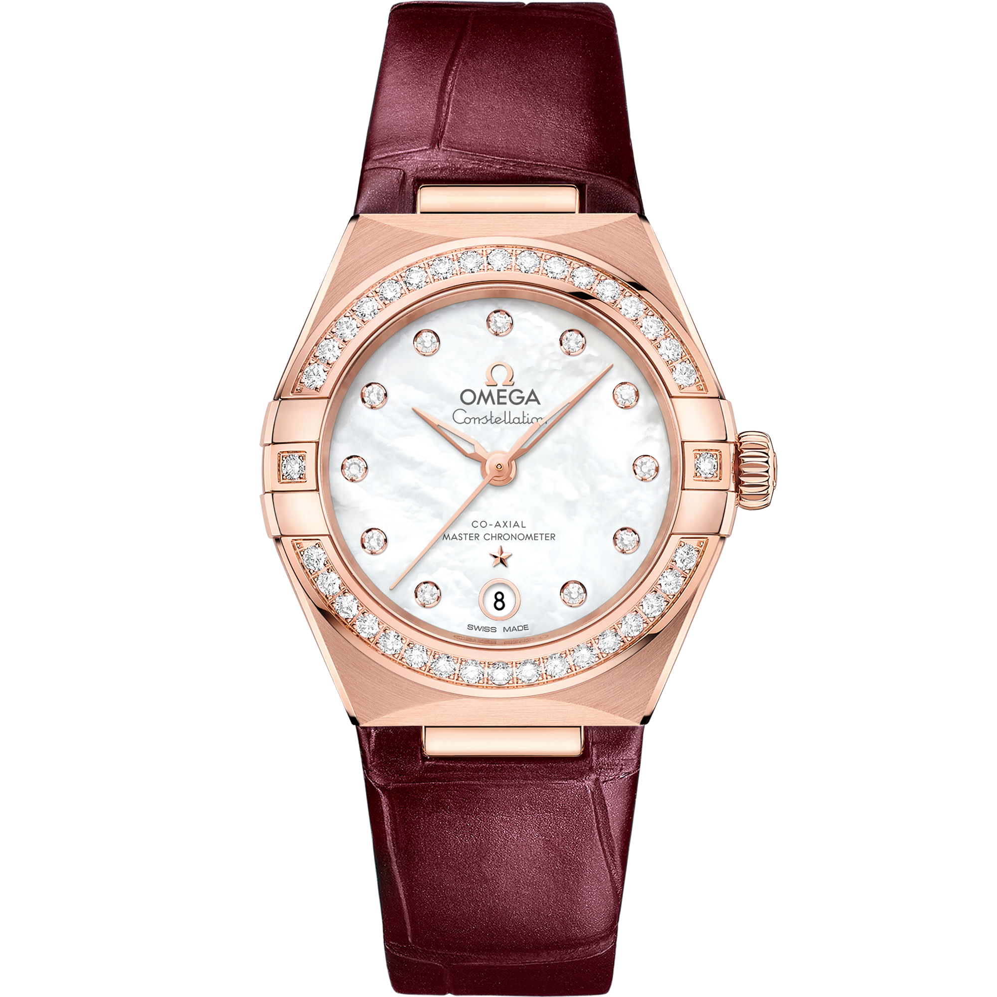 Constellation 29 mm, Sedna™ gold on leather strap - 131.58.29.20.55.002