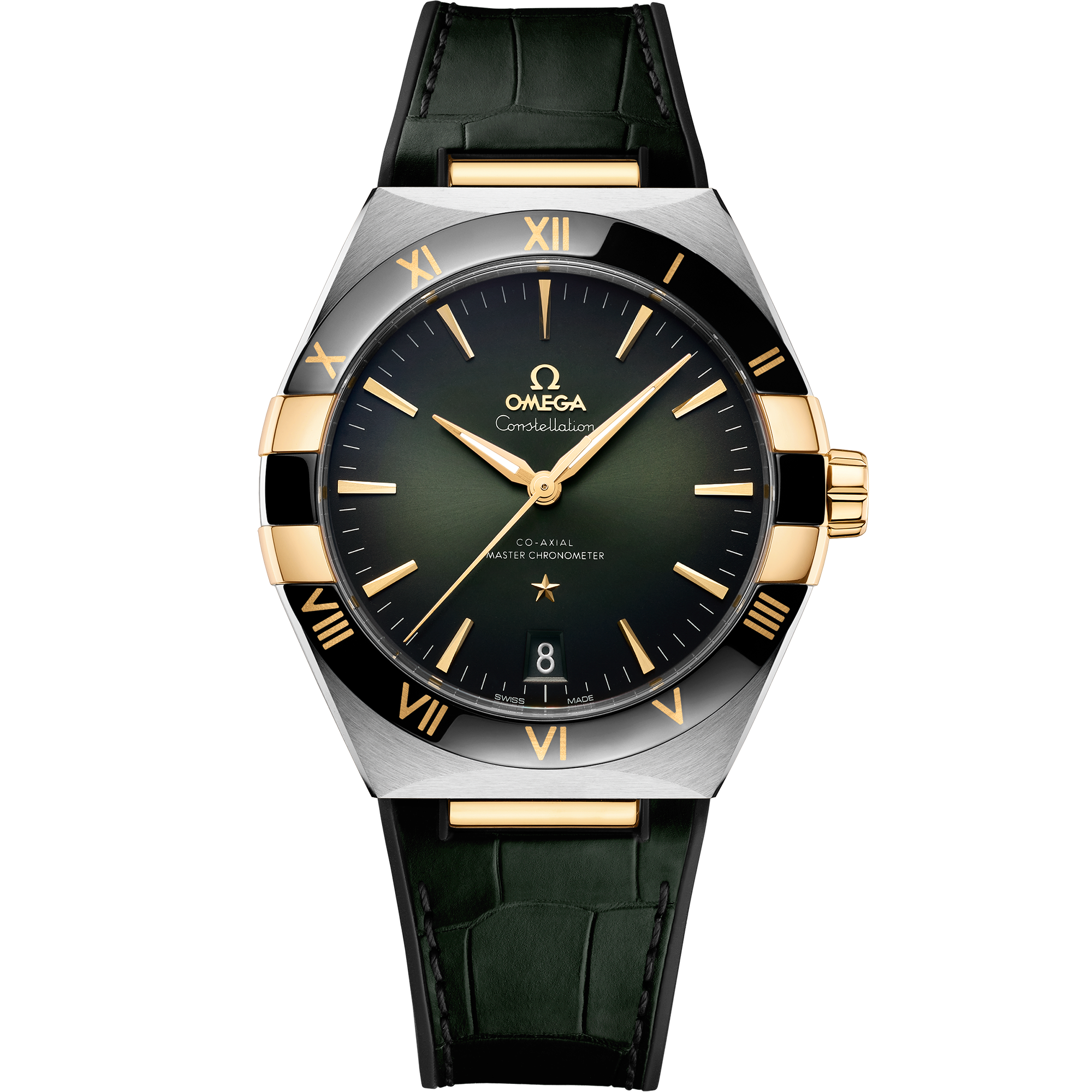 Constellation 41 mm, Sedna™ gold on leather strap - 131.63.41.21 