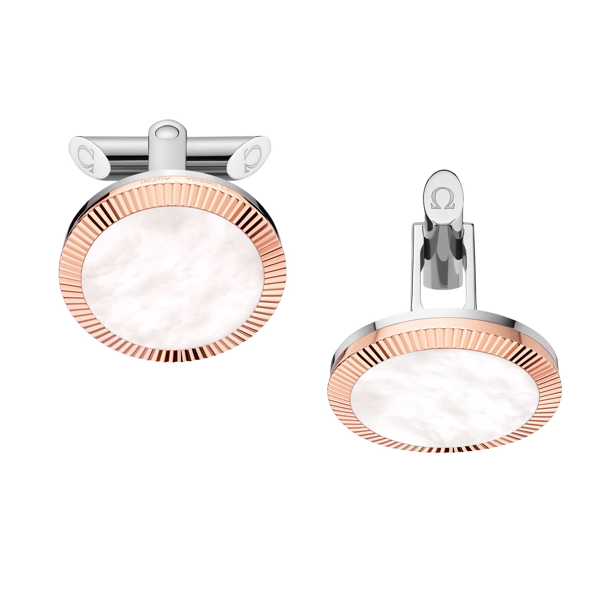 Constellation Cufflinks, 18K red gold, Mother-of-Pearl, Stainless steel - CA01DG0700205