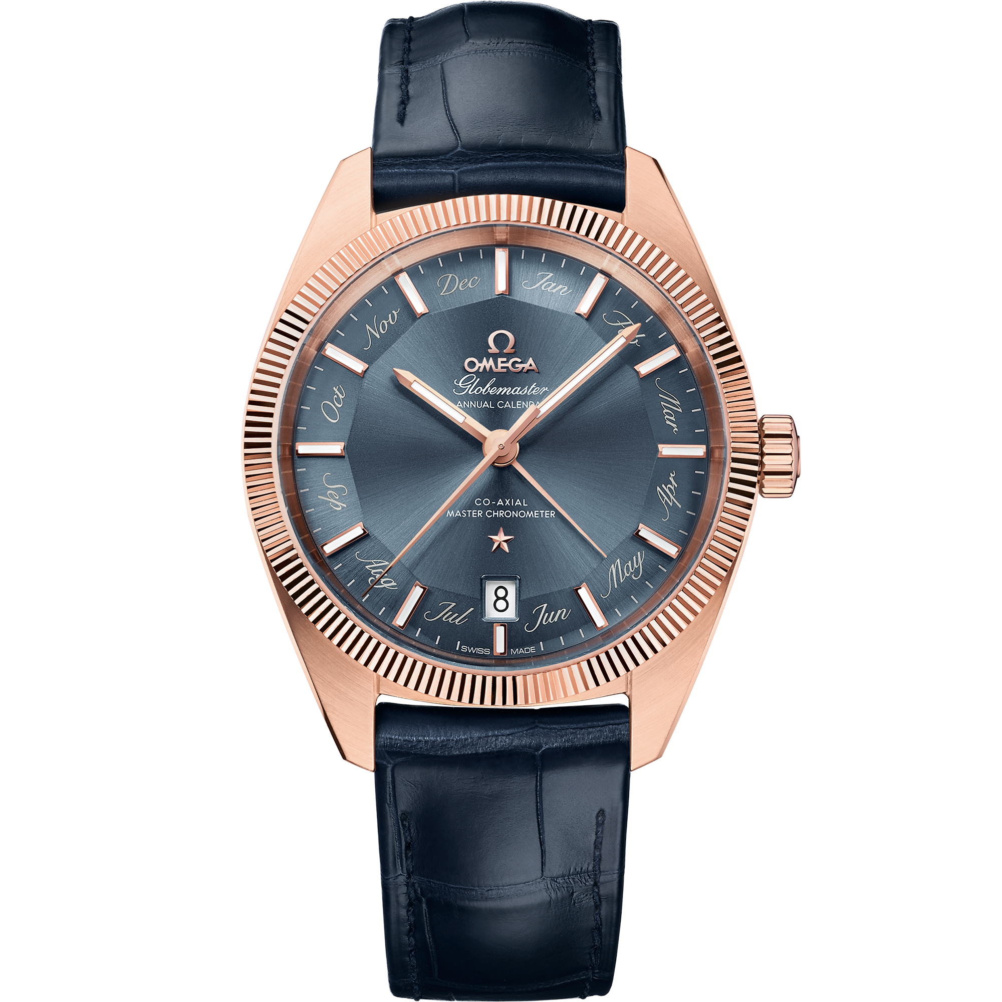 Constellation 41 mm, Sedna™ gold on leather strap - 130.53.41.22.03.001