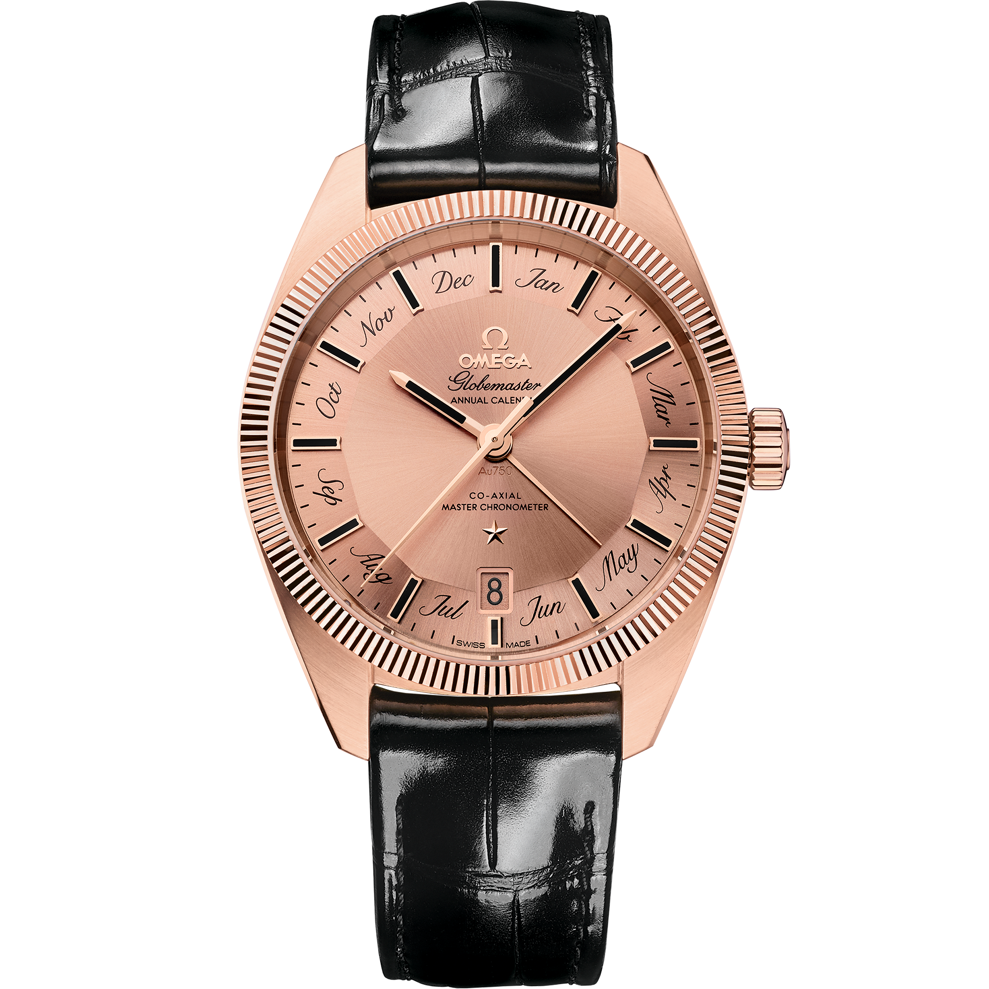 Constellation 41 mm, Sedna™ gold on leather strap - 13053412299002