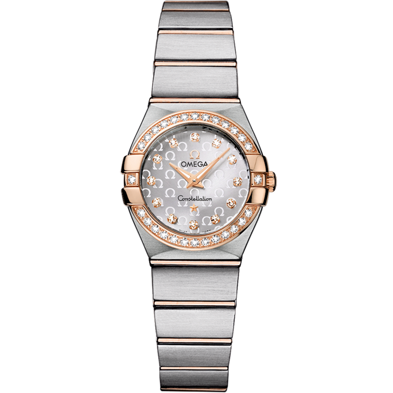 Constellation Steel - red gold Diamonds Watch 123.25.24.60.52.001 | OMEGA  US®