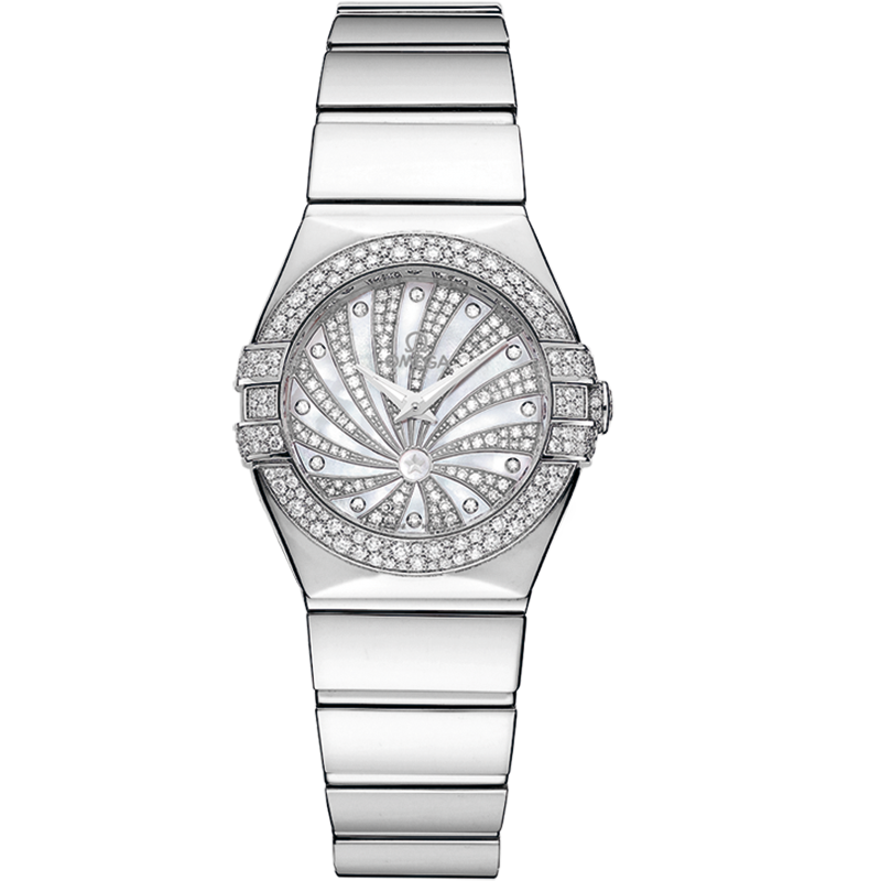 Constellation White gold Diamonds Watch 123.55.24.60.55.014